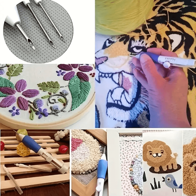 Agulha Mágica de Bordado (Punch Needle Set)