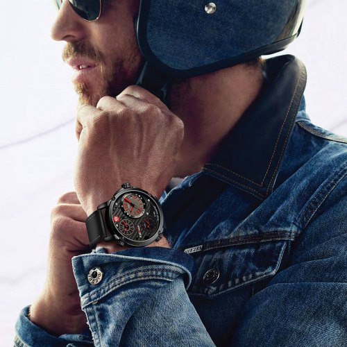 KADEMAN Men's Watch Luxury Brand Large Dial Military Sport