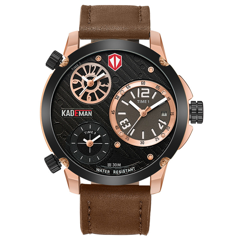 KADEMAN Men's Watch Luxury Brand Large Dial Military Sport