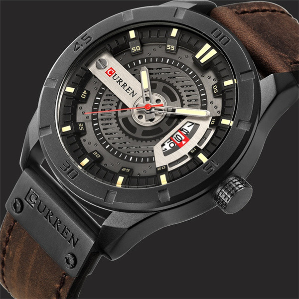 CURREN Men  Luxury Brand Men Quartz Date Clock