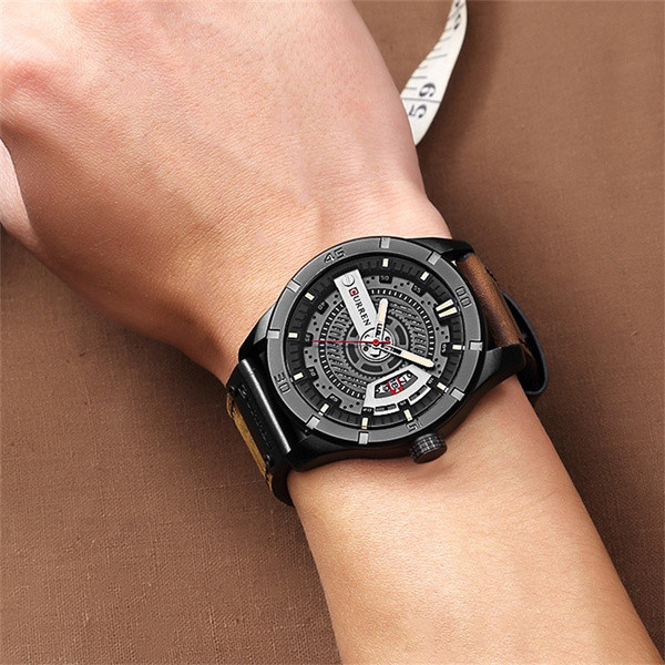 CURREN Men  Luxury Brand Men Quartz Date Clock