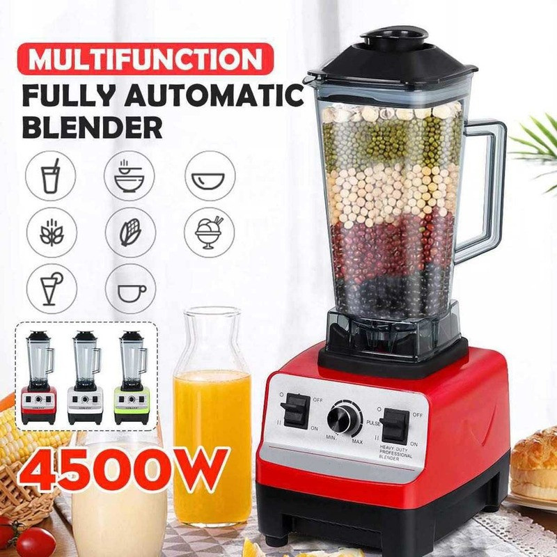 Multifunction 4500W Commercial Silver Crest Blender SC-1589 Heavy Duty Blender