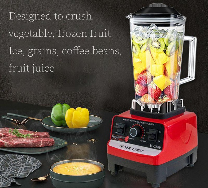 Multifunction 4500W Commercial Silver Crest Blender SC-1589 Heavy Duty Blender