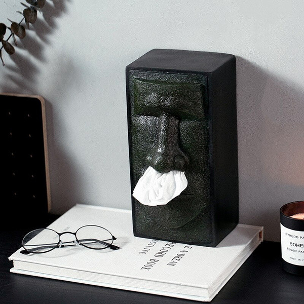 Easter Island Tissue Storage Box