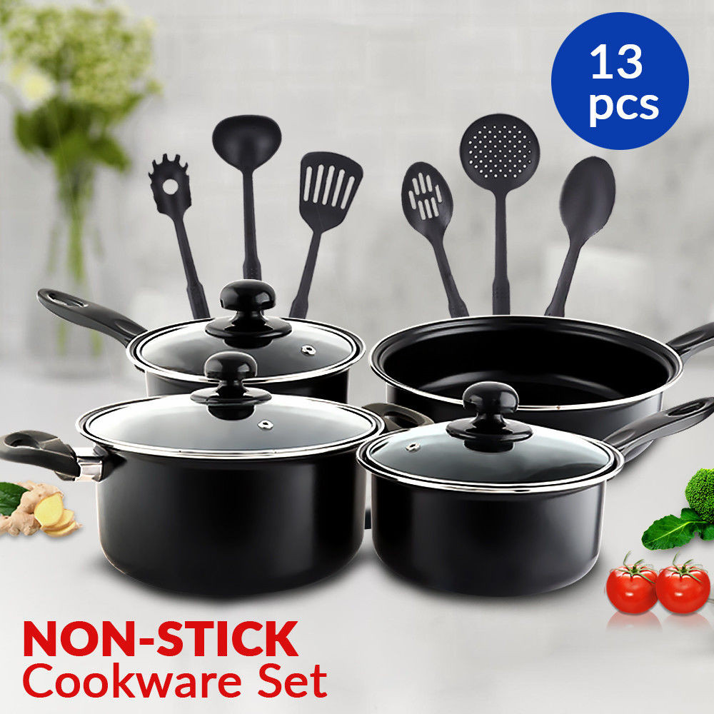 Olympia 13 PCs Non-Stick Cookware Set