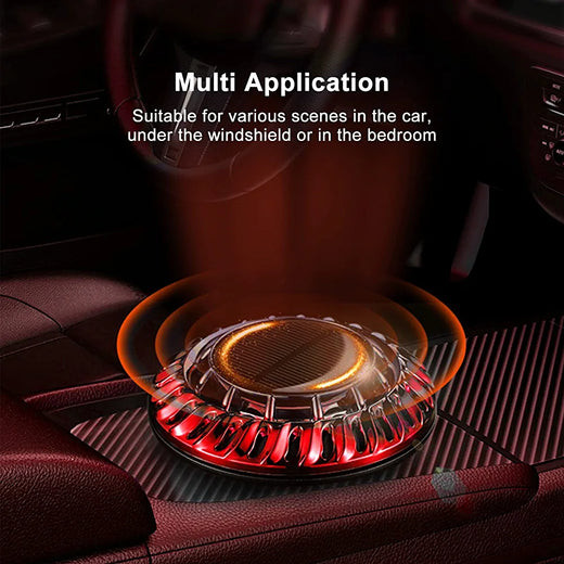 Car Solar Vortex Aromatherapy Rotating Oil Diffuser