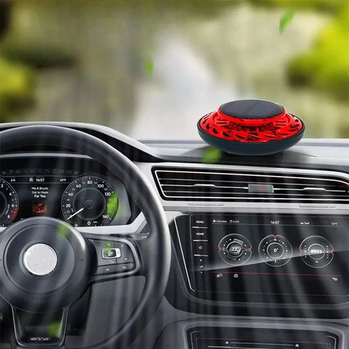 Car Solar Vortex Aromatherapy Rotating Oil Diffuser