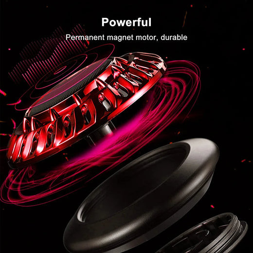 Car Solar Vortex Aromatherapy Rotating Oil Diffuser