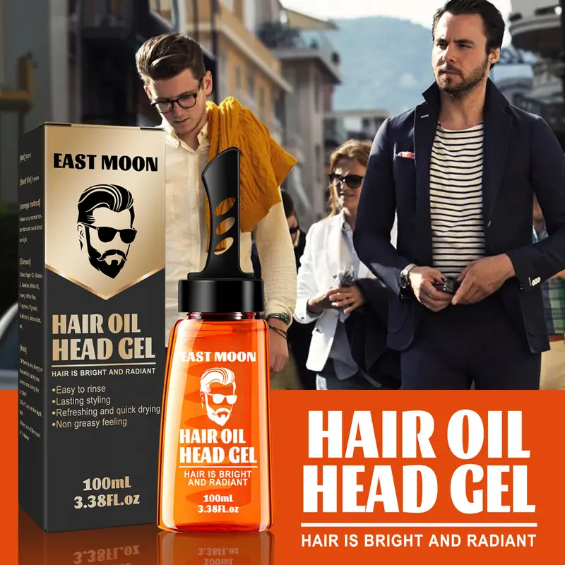 Men’s Salon Grade Hair Gel with Comb