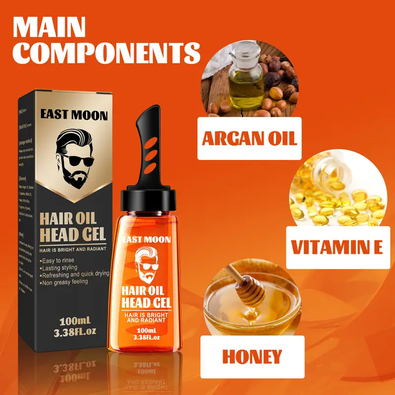 Men’s Salon Grade Hair Gel with Comb