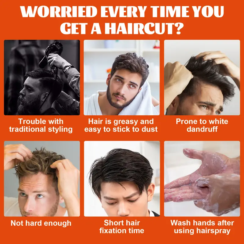Men’s Salon Grade Hair Gel with Comb