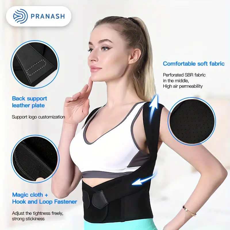 Improve Your Posture Instantly With This Adjustable Back Posture Corrector Belt!