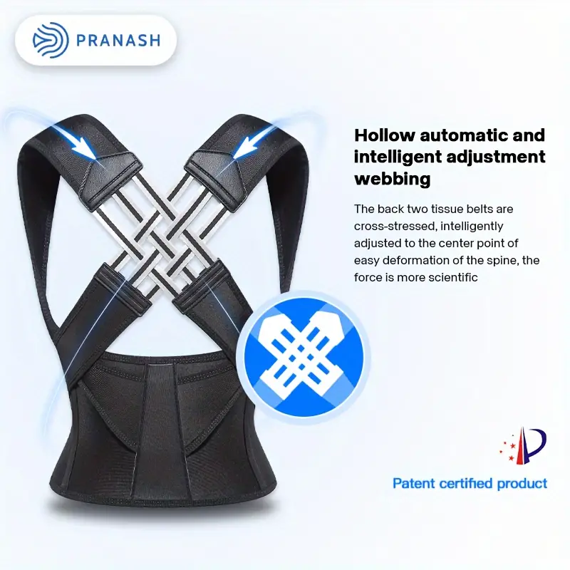 Improve Your Posture Instantly With This Adjustable Back Posture Corrector Belt!