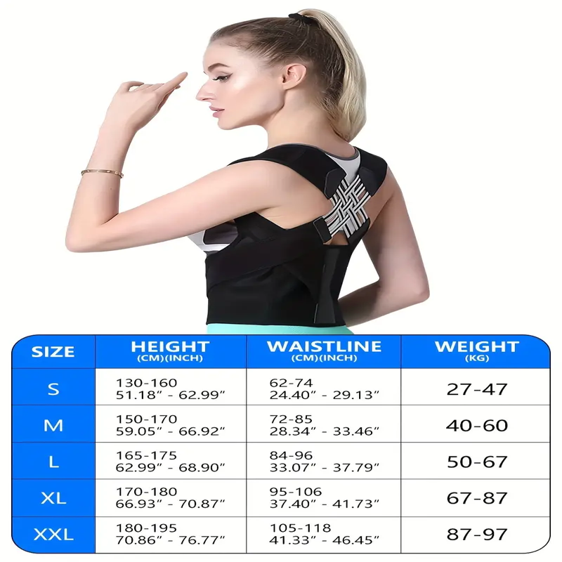 Improve Your Posture Instantly With This Adjustable Back Posture Corrector Belt!