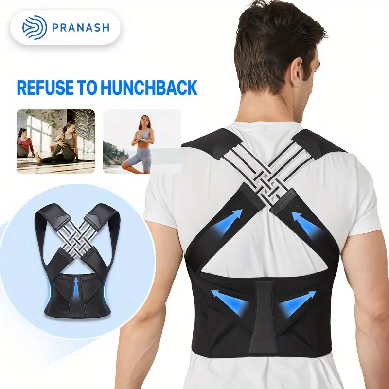 Improve Your Posture Instantly With This Adjustable Back Posture Corrector Belt!